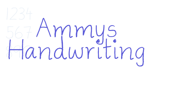 Ammys Handwriting font free