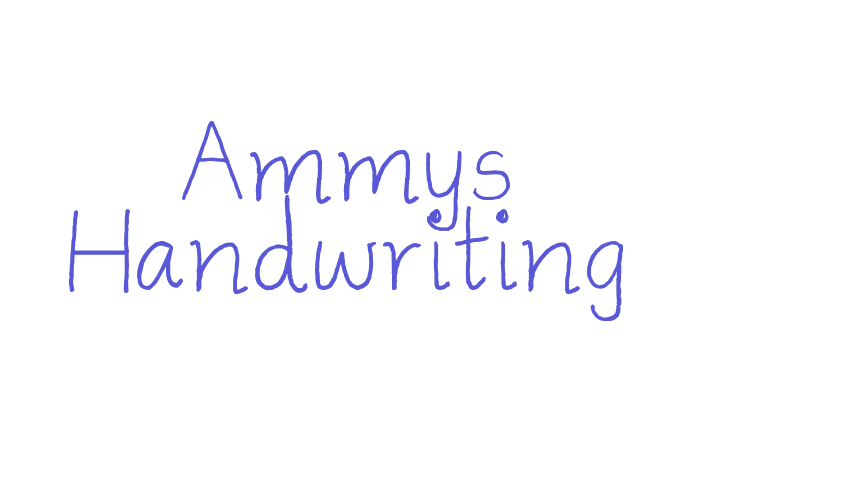 Ammys Handwriting Font Download