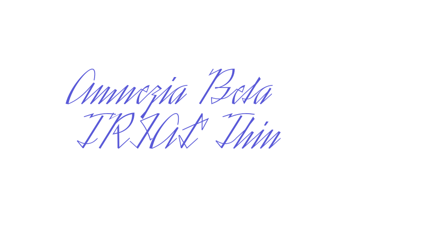 Amnezia Beta TRIAL Thin Font