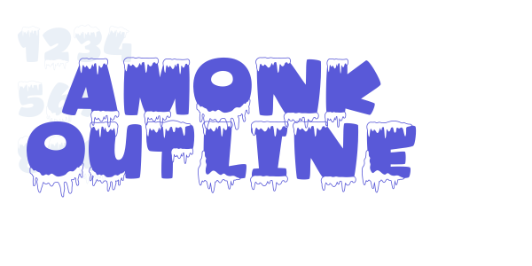 Amonk Outline font free