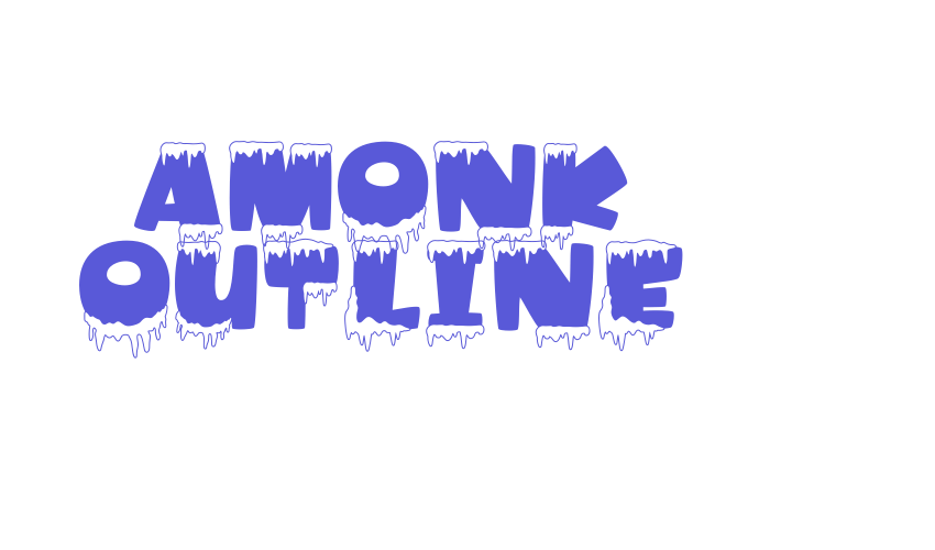 Amonk Outline Font Download