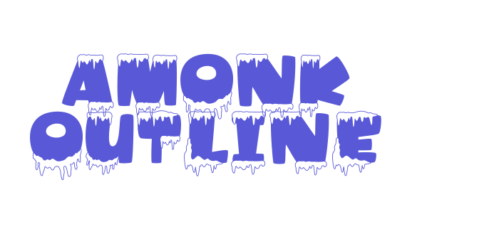 Amonk Outline Font Download