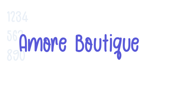 Amore Boutique font free