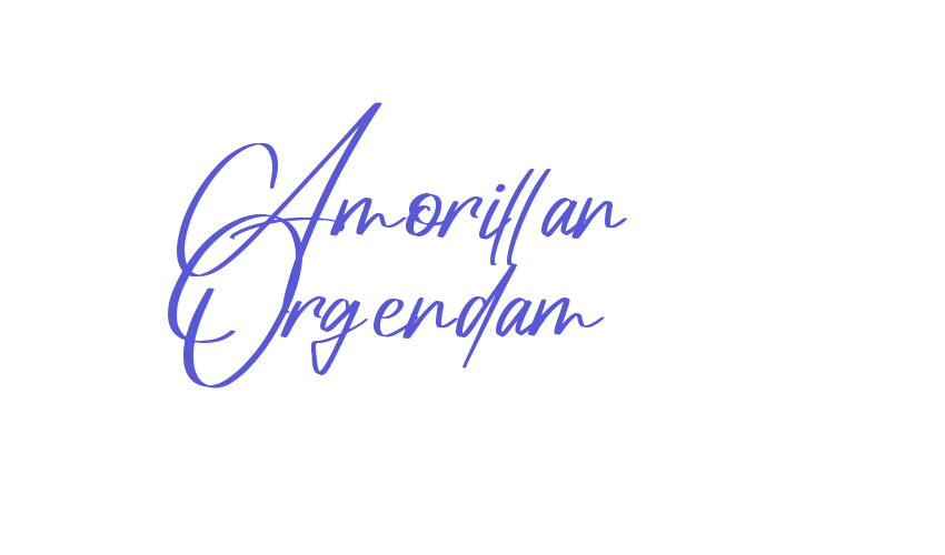 Amorillan Orgendam Font Download