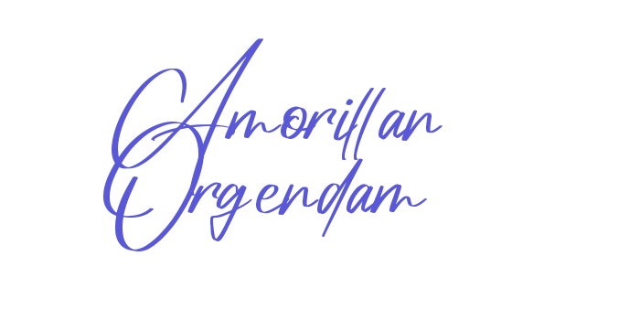 Amorillan Orgendam Font Download