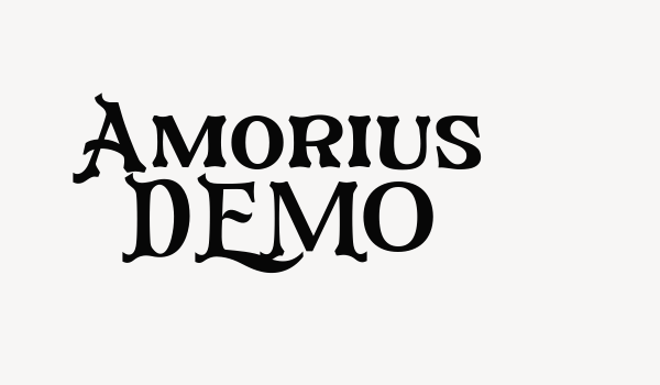 Amorius DEMO Font