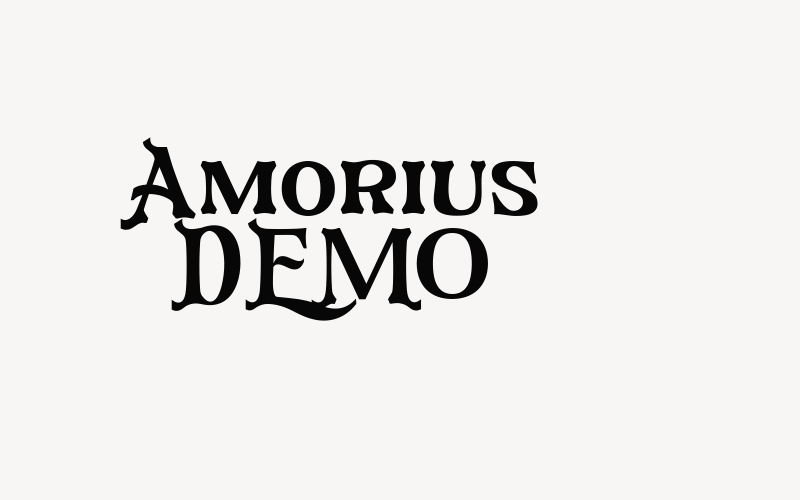 Amorius DEMO Font