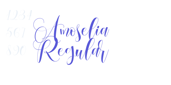 Amoselia Regular font free