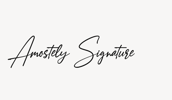 Amostely Signature Font