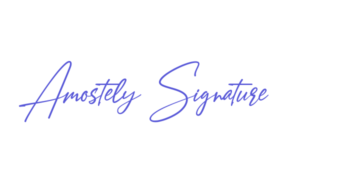 Amostely Signature Font Download