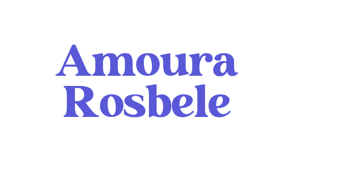 Amoura Rosbele Font Download