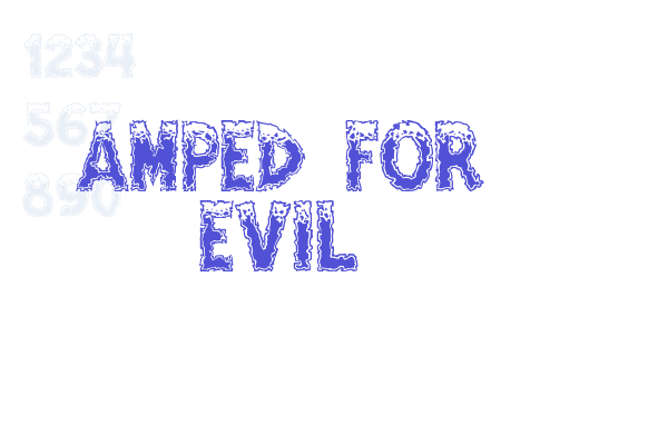 Amped For Evil Font Download