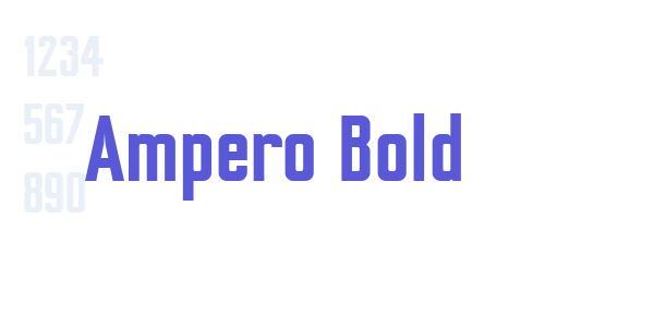 Ampero Bold font