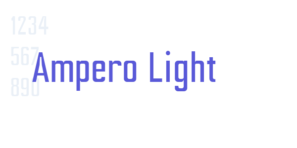 Ampero Light font