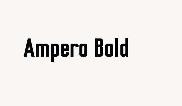 Ampero Bold Font