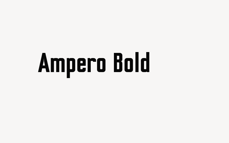 Ampero Bold Font