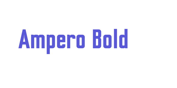 Ampero Bold Font