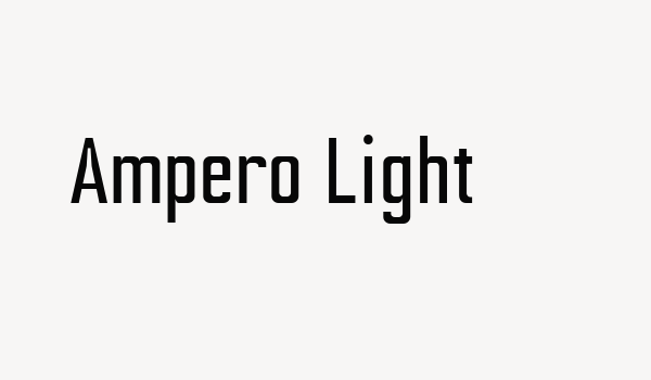 Ampero Light Font