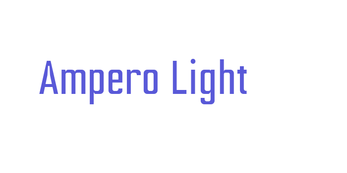 Ampero Light Font Download