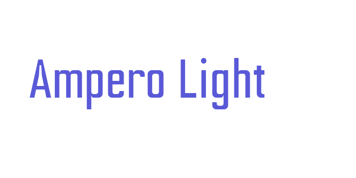 Ampero Light Font