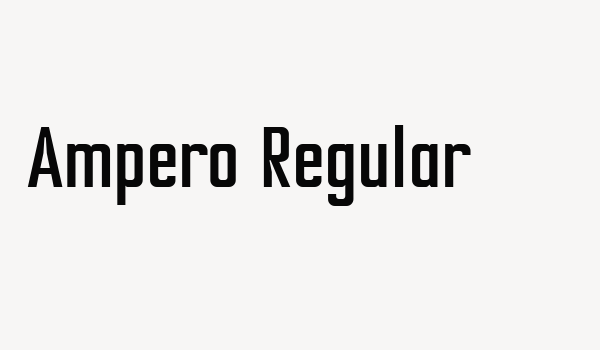 Ampero Regular Font