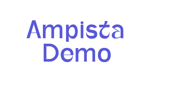 Ampista Demo Font