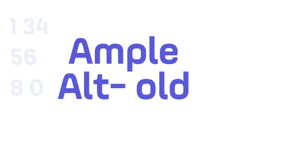 Ample Alt-Bold font free