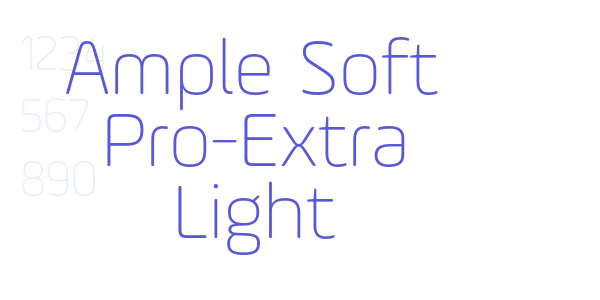 Ample Soft Pro-Extra Light font free