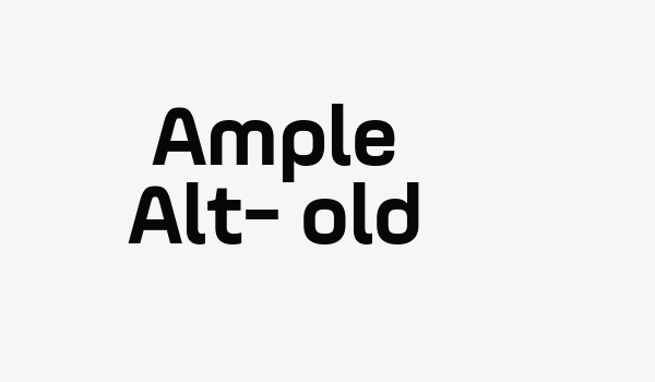 Ample Alt-Bold Font