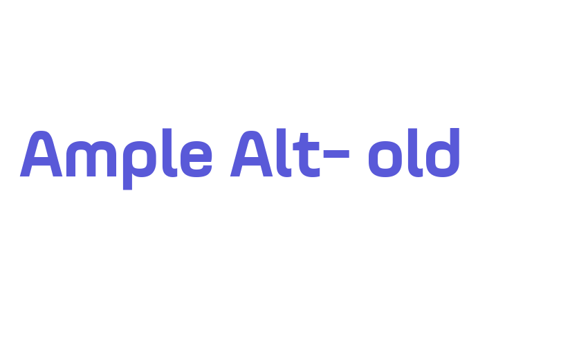 Ample Alt-Bold Font