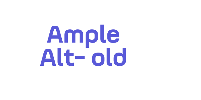 Ample Alt-Bold Font Download