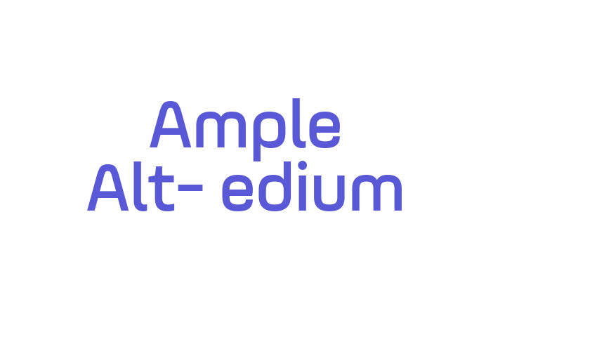 Ample Alt-Medium Font