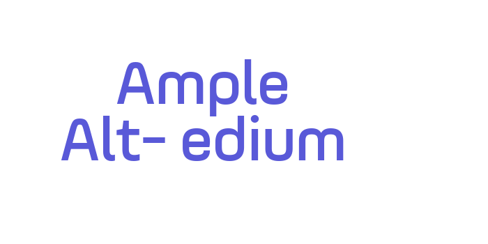 Ample Alt-Medium Font Download