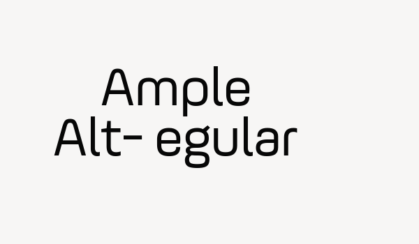 Ample Alt-Regular Font