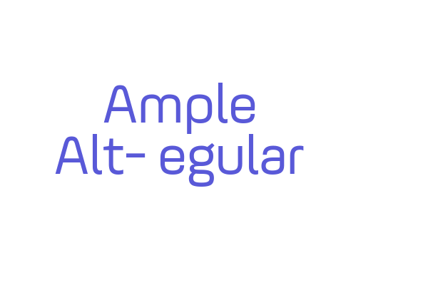 Ample Alt-Regular Font