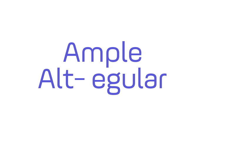 Ample Alt-Regular Font