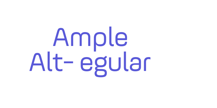 Ample Alt-Regular Font Download