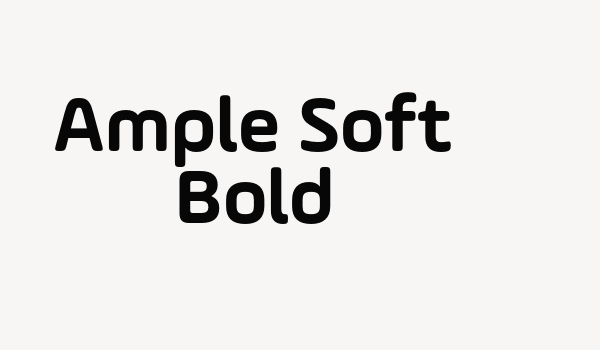 Ample Soft Bold Font