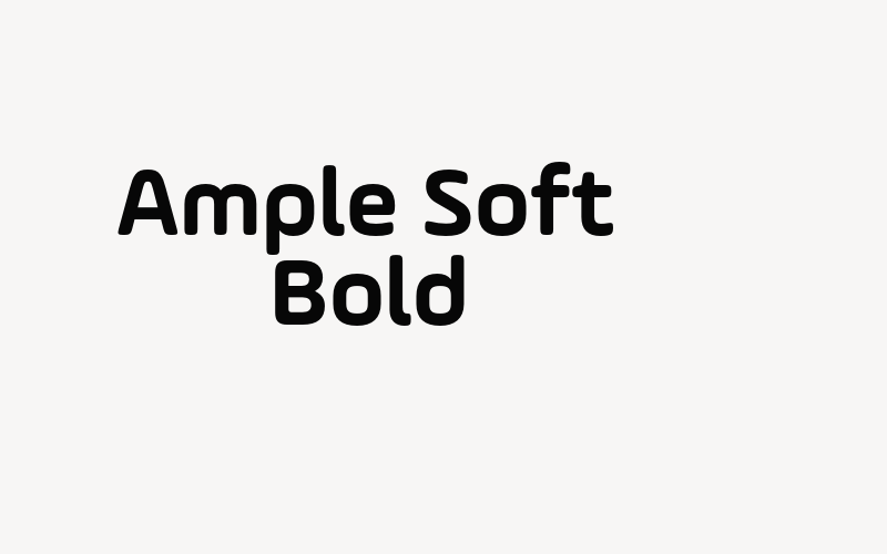 Ample Soft Bold Font