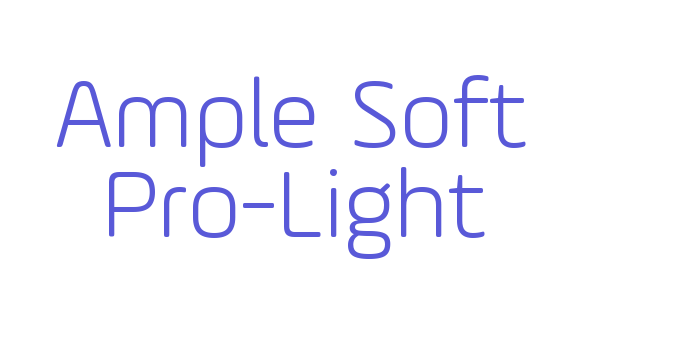 Ample Soft Pro-Light Font