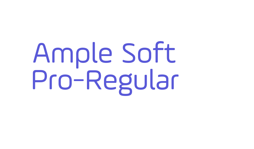 Ample Soft Pro-Regular Font Download