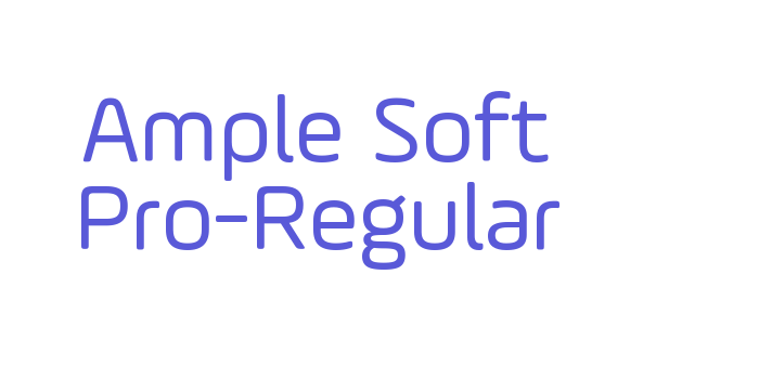 Ample Soft Pro-Regular Font Download