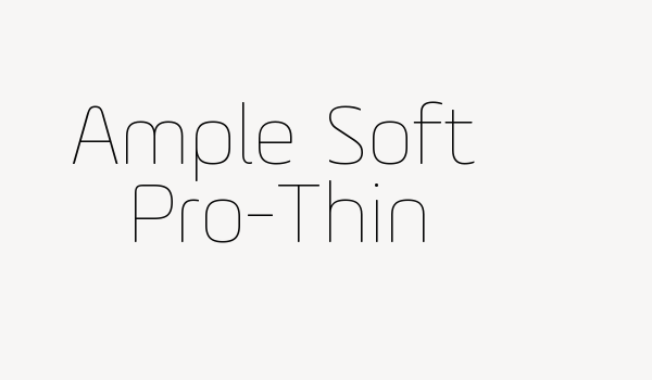 Ample Soft Pro-Thin Font