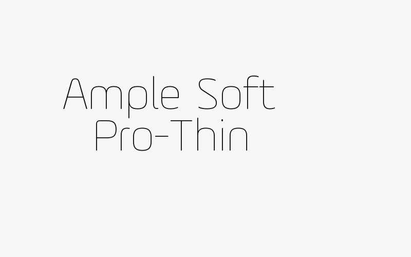 Ample Soft Pro-Thin Font