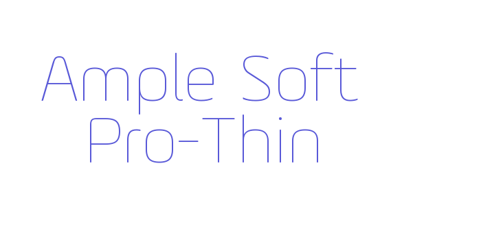 Ample Soft Pro-Thin Font