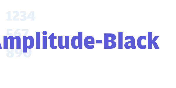 Amplitude-Black font free