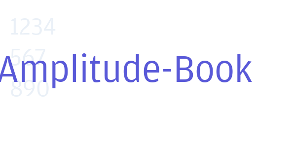 Amplitude-Book font free