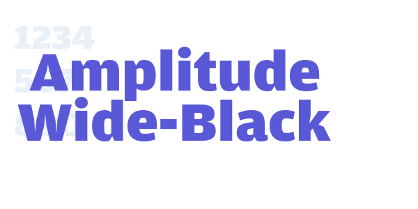 Amplitude Wide-Black font free