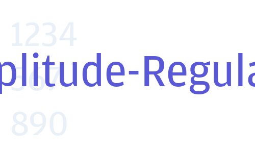 Amplitude-Regular Font