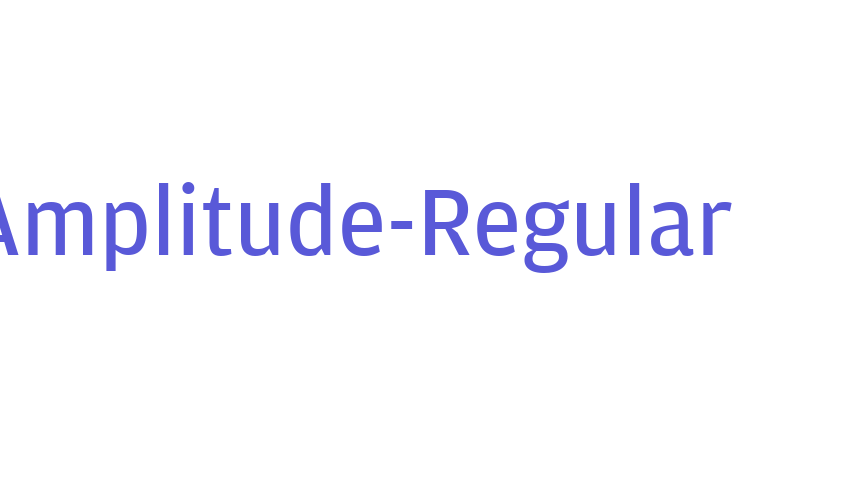 Amplitude-Regular Font Download